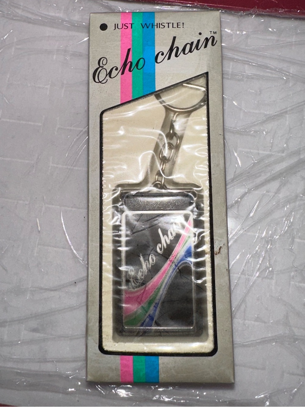 1980s Echo Chain Just Whistle Key Finder